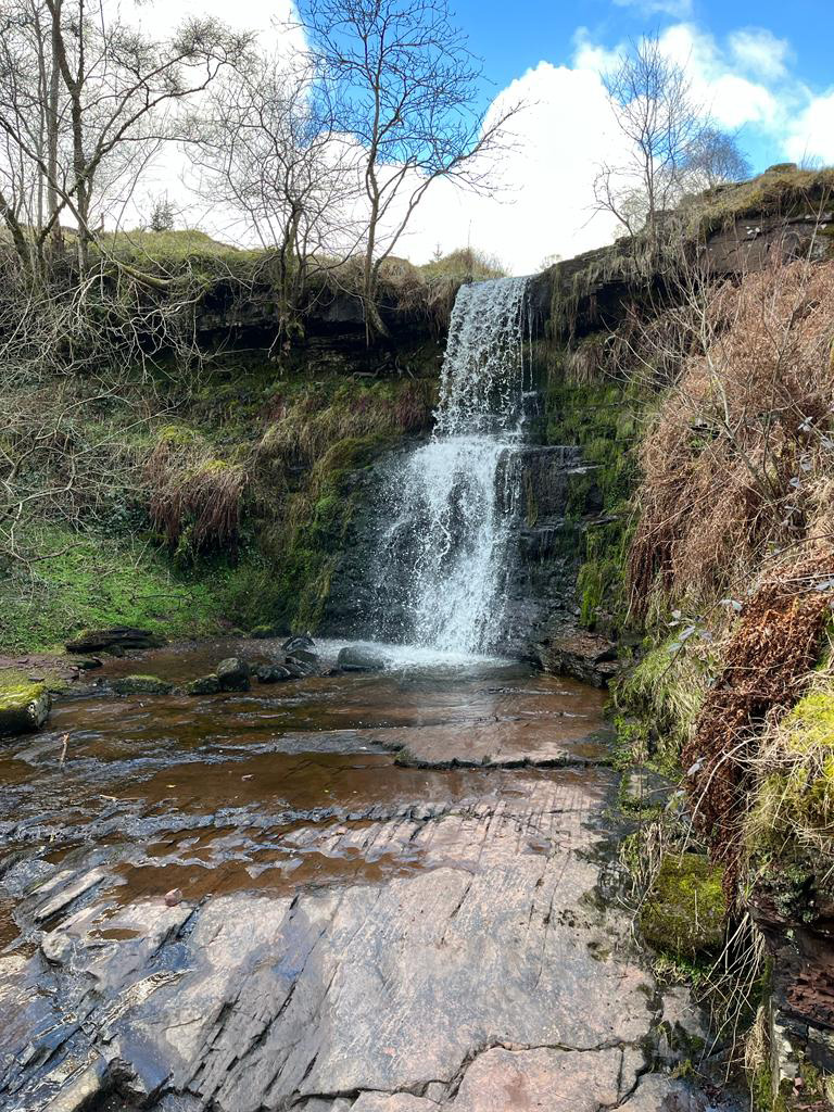 Blaen-y-Glyn Waterfalls, Blaen-Y-Glyn Waterfalls Circular Walk, Wellington Bomber Memorial &#038; Fan-Y-Big Diving Board, Welsh Man Walking