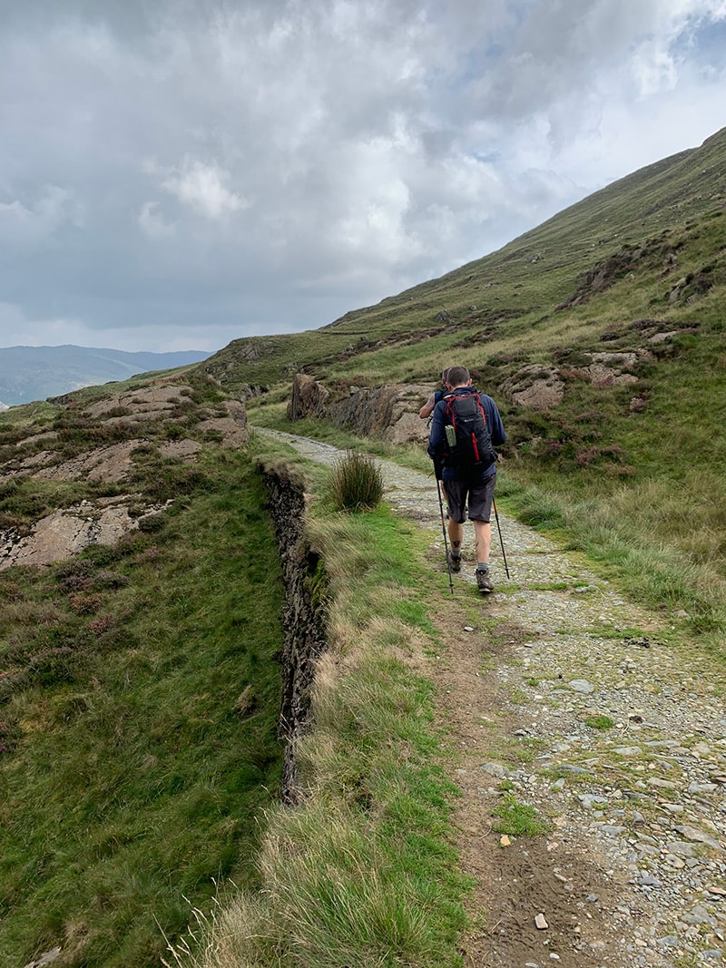 Watkin Path, Yr Wyddfa (Snowdon) in Eryri National Park via Watkin Path and South Ridge Circular Walk, Welsh Man Walking