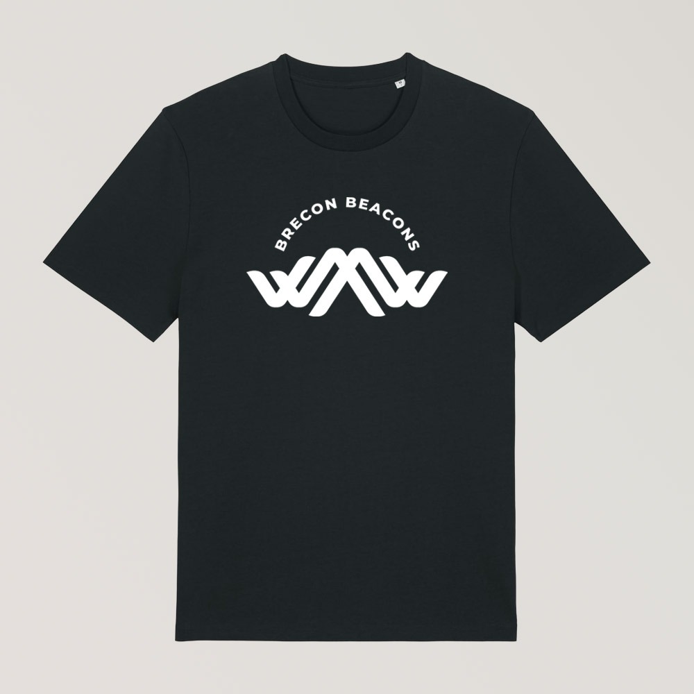 Bannau Brycheiniog Unisex Black Tour Tee