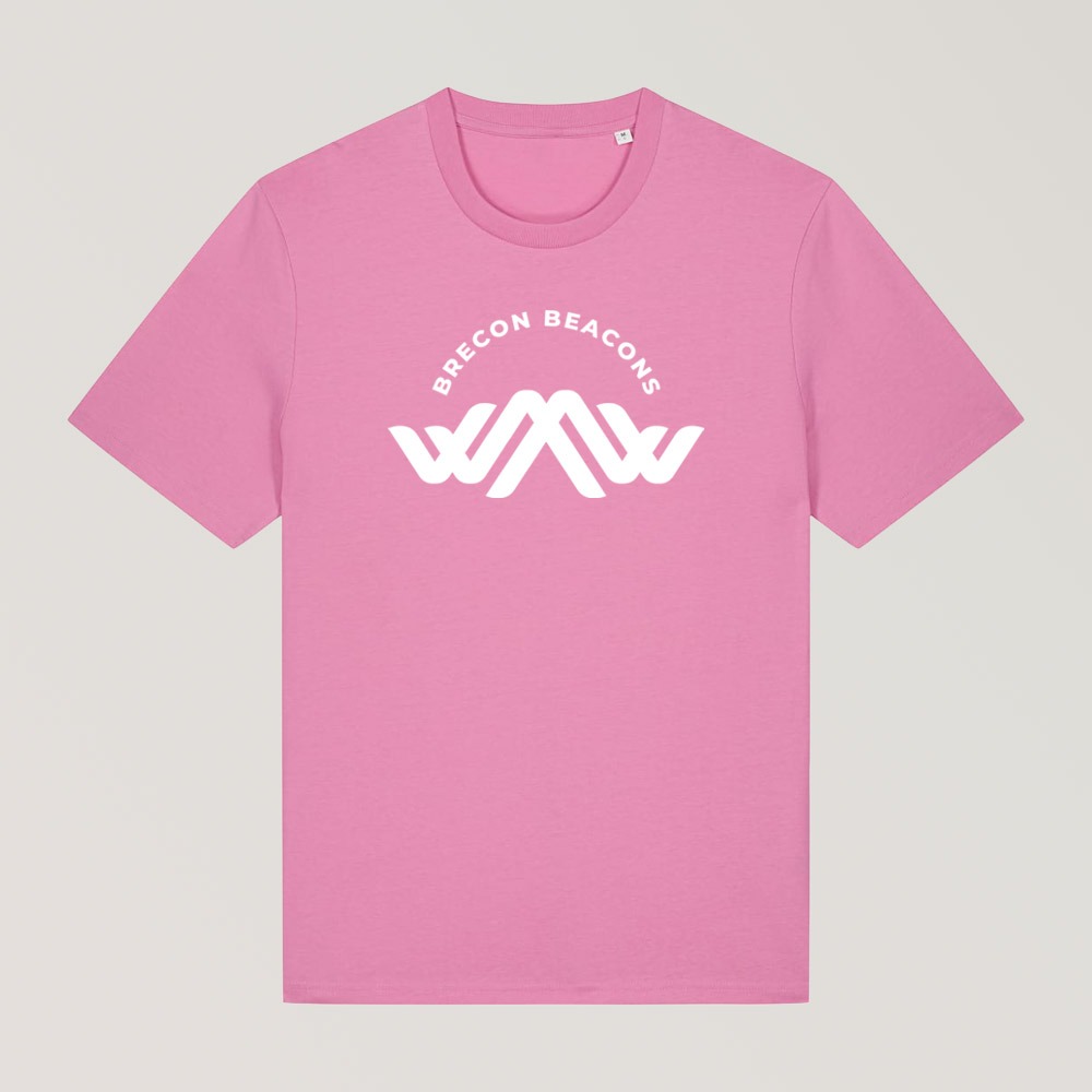 Bannau Brycheiniog Unisex Bubble Pink Tour Tee