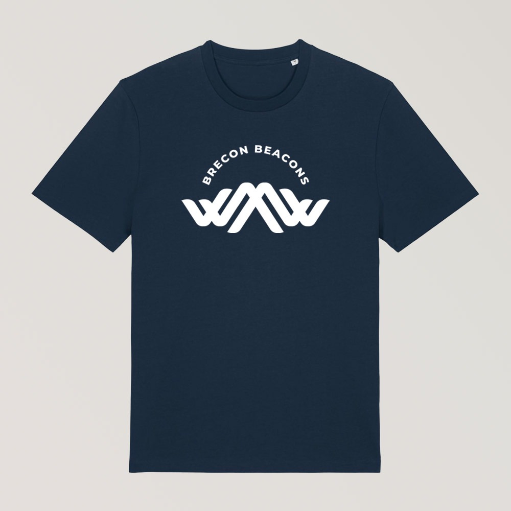 Bannau Brycheiniog Unisex French Navy Tour Tee