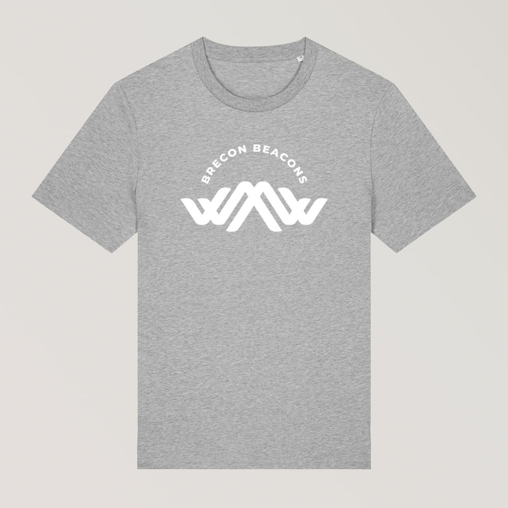 Bannau Brycheiniog Unisex Heather Grey Tour Tee