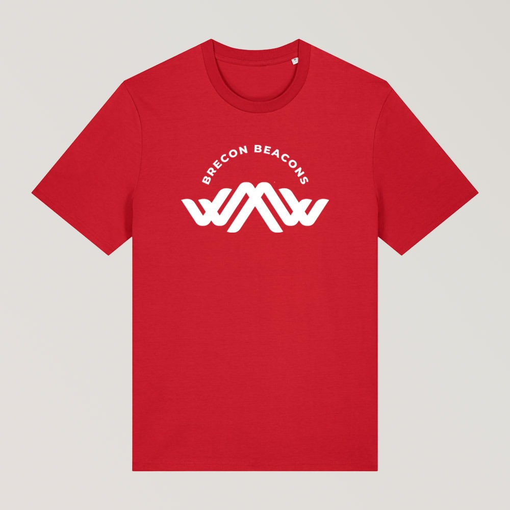 Bannau Brycheiniog Unisex Red Tour Tee